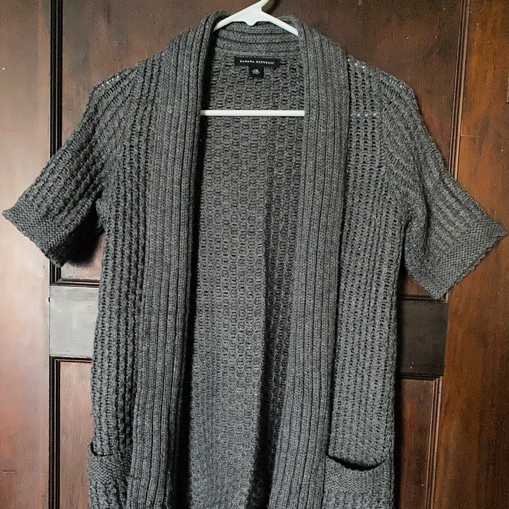 Banana Republic charcoal cardigan, XS